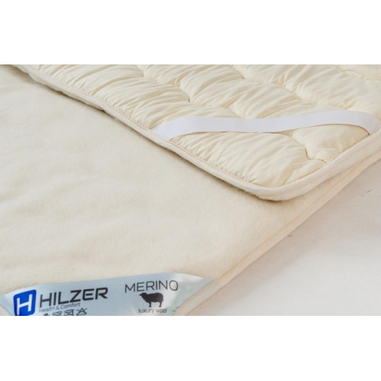 MERINO mattress cover made of elite Merino sheep wool fabric 180x200 Hilzer WM7