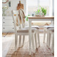 Stool IKEA INGOLF white / Hallarp beige (504.730.73)