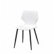 Dining chair Onder Mebli DUBLIN WHITE 07 DBN-METAL-BK