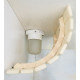 Bath lamp LINDNER Lisilux + Lamp guard for bath and sauna PRO, linden