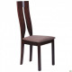 Dining chair AMF Douglas SV-2407YBH dark walnut/brown fabric. 516744