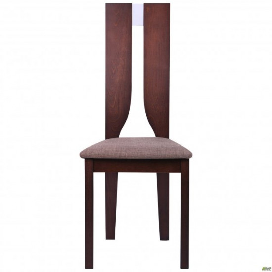 Dining chair AMF Douglas SV-2407YBH dark walnut/brown fabric. 516744