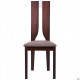 Dining chair AMF Douglas SV-2407YBH dark walnut/brown fabric. 516744