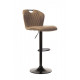 Swivel bar stool with height-adjustable leg Vetro B-102 beige antique