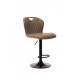 Swivel bar stool with height-adjustable leg Vetro B-102 beige antique