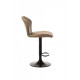 Swivel bar stool with height-adjustable leg Vetro B-102 beige antique