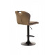 Swivel bar stool with height-adjustable leg Vetro B-102 beige antique