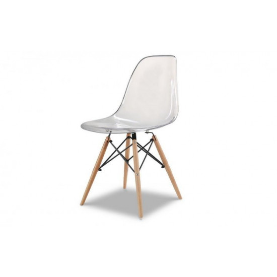 Dining chair Onder Metal NIK transparent