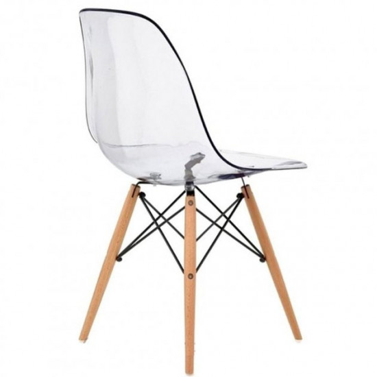 Dining chair Onder Metal NIK transparent