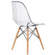 Dining chair Onder Metal NIK transparent