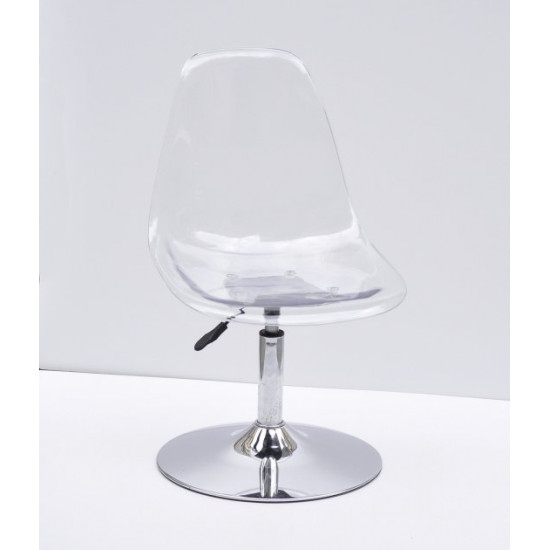 Dining chair with height-adjustable support Onder Metal NIK transparent CH - BASE