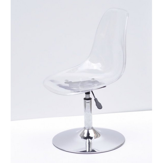 Dining chair with height-adjustable support Onder Metal NIK transparent CH - BASE