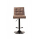 Swivel bar stool with height-adjustable leg Vetro B-106 beige antique