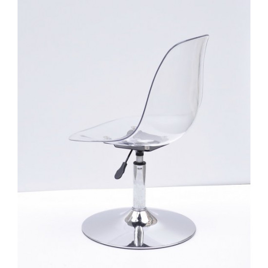 Dining chair with height-adjustable support Onder Metal NIK transparent CH - BASE