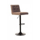 Swivel bar stool with height-adjustable leg Vetro B-106 beige antique