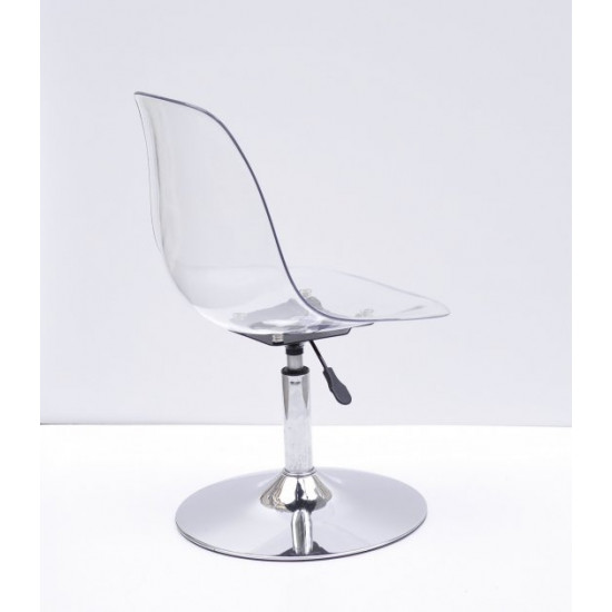 Dining chair with height-adjustable support Onder Metal NIK transparent CH - BASE