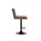 Swivel bar stool with height-adjustable leg Vetro B-106 beige antique