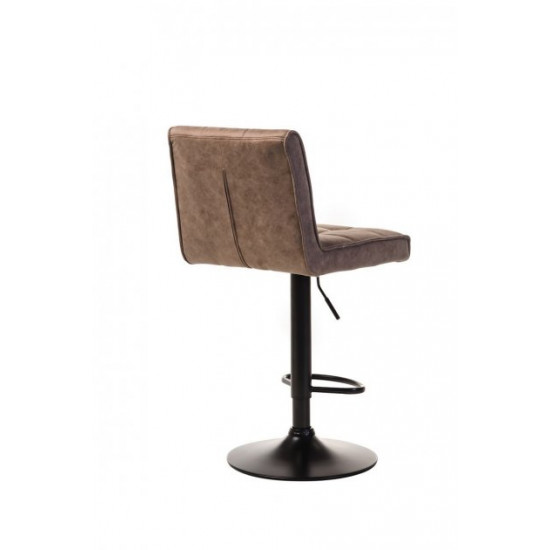 Swivel bar stool with height-adjustable leg Vetro B-106 beige antique