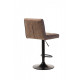 Swivel bar stool with height-adjustable leg Vetro B-106 beige antique