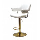 Bar stool on an adjustable base Onder Metal JEFF EK white BAR GD - BASE