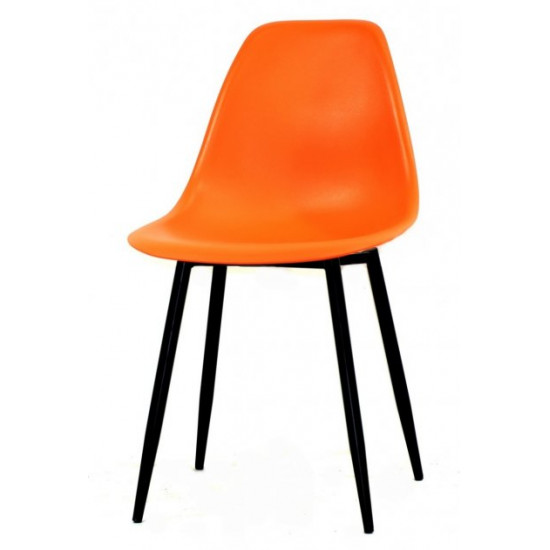 Dining chair Onder Metal NIK orange 70 METAL - BK