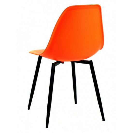 Dining chair Onder Metal NIK orange 70 METAL - BK