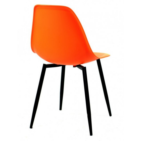 Dining chair Onder Metal NIK orange 70 METAL - BK