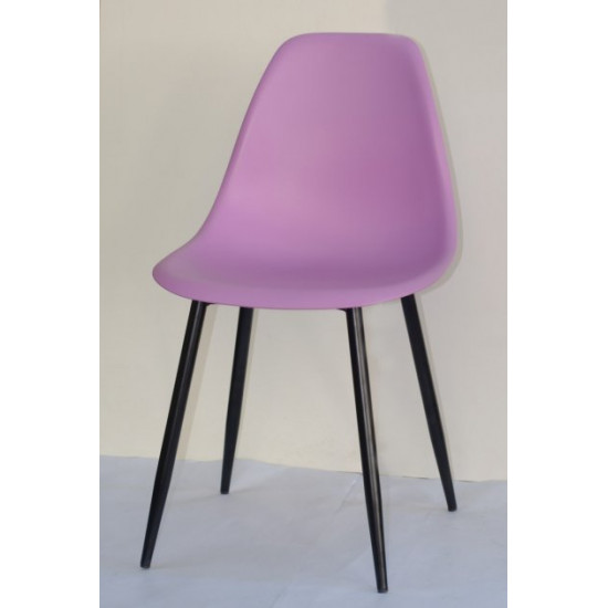 Dining chair Onder Metal NIK purple 60 METAL - BK