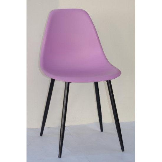 Dining chair Onder Metal NIK purple 60 METAL - BK