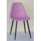 Dining chair Onder Metal NIK purple 60 METAL - BK