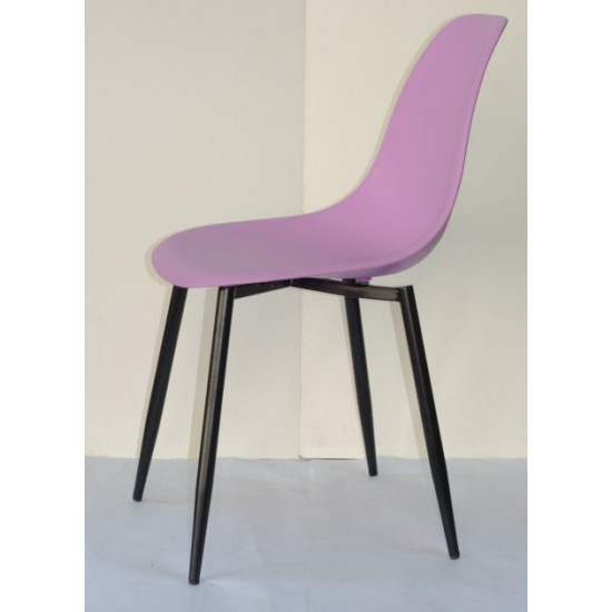 Dining chair Onder Metal NIK purple 60 METAL - BK