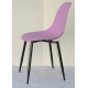 Dining chair Onder Metal NIK purple 60 METAL - BK