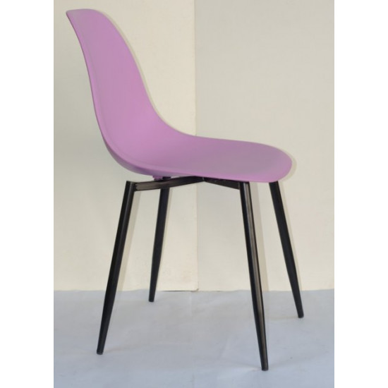 Dining chair Onder Metal NIK purple 60 METAL - BK