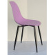 Dining chair Onder Metal NIK purple 60 METAL - BK