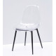 Dining chair Onder Metal NIK transparent METAL - BK