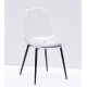 Dining chair Onder Metal NIK transparent METAL - BK