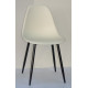 Dining chair Onder Metal NIK milky 56 METAL - BK