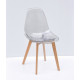 Dining chair Onder Metal NIK smoky D