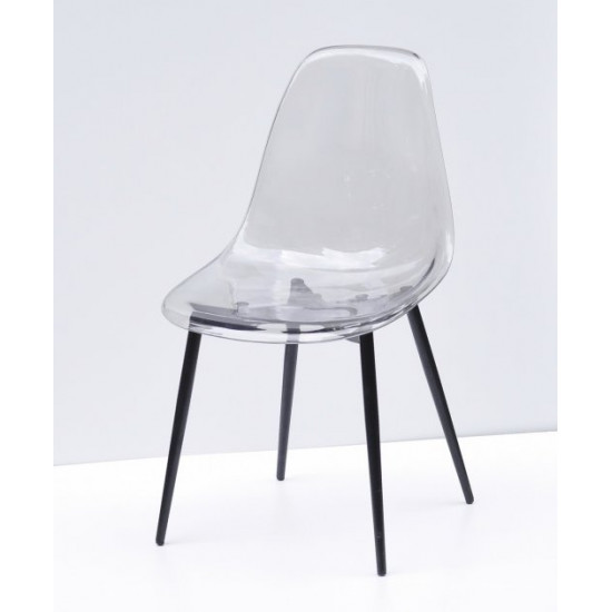 Dining chair Onder Metal NIK smoky METAL - BK