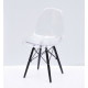 Dining chair Onder Metal NIK transparent BK