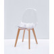 Dining chair Onder Metal NIK transparent D