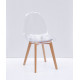 Dining chair Onder Metal NIK transparent D