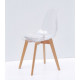 Dining chair Onder Metal NIK transparent D