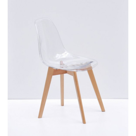 Dining chair Onder Metal NIK transparent D