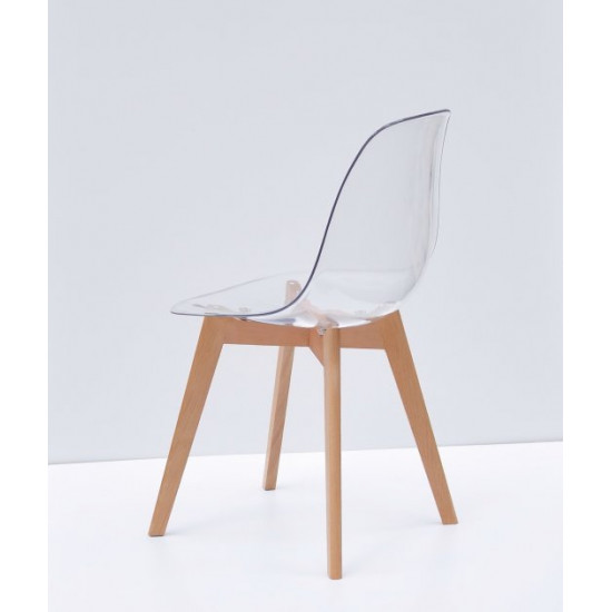 Dining chair Onder Metal NIK transparent D