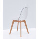 Dining chair Onder Metal NIK transparent D