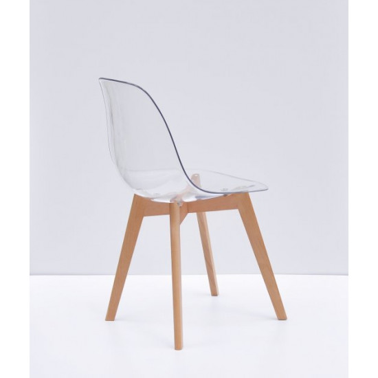 Dining chair Onder Metal NIK transparent D