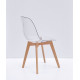 Dining chair Onder Metal NIK transparent D