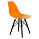 Dining chair Onder Metal NIK orange 70 BK