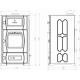 Fireplace boiler with water circuit. Duval EW-5118. SUREL Series